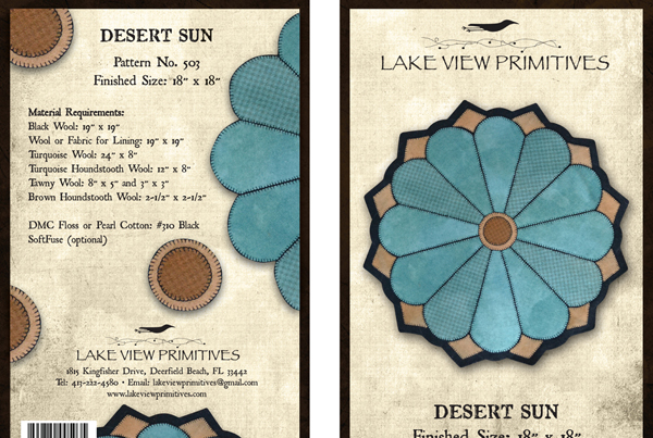 Lake View Primitives Pattern Cover (Front & Back)